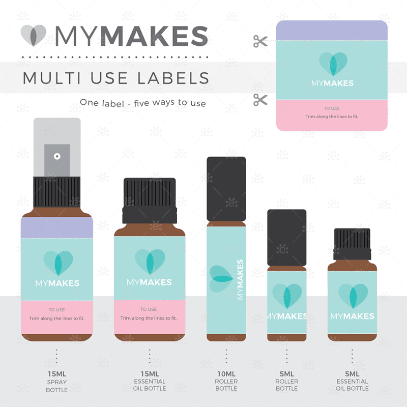 Mymakes:  Supporting Teens - Label Sheet Labels