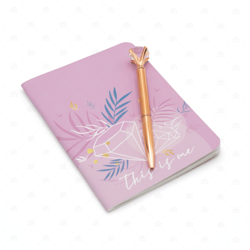 This Is Me Diamond Notebook & Pen Set (Gold Pen)