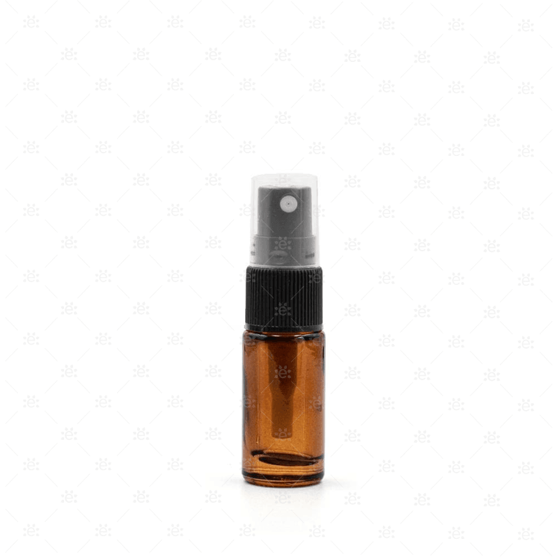 5Ml Amber Glass Spray Bottle (5 Pack)