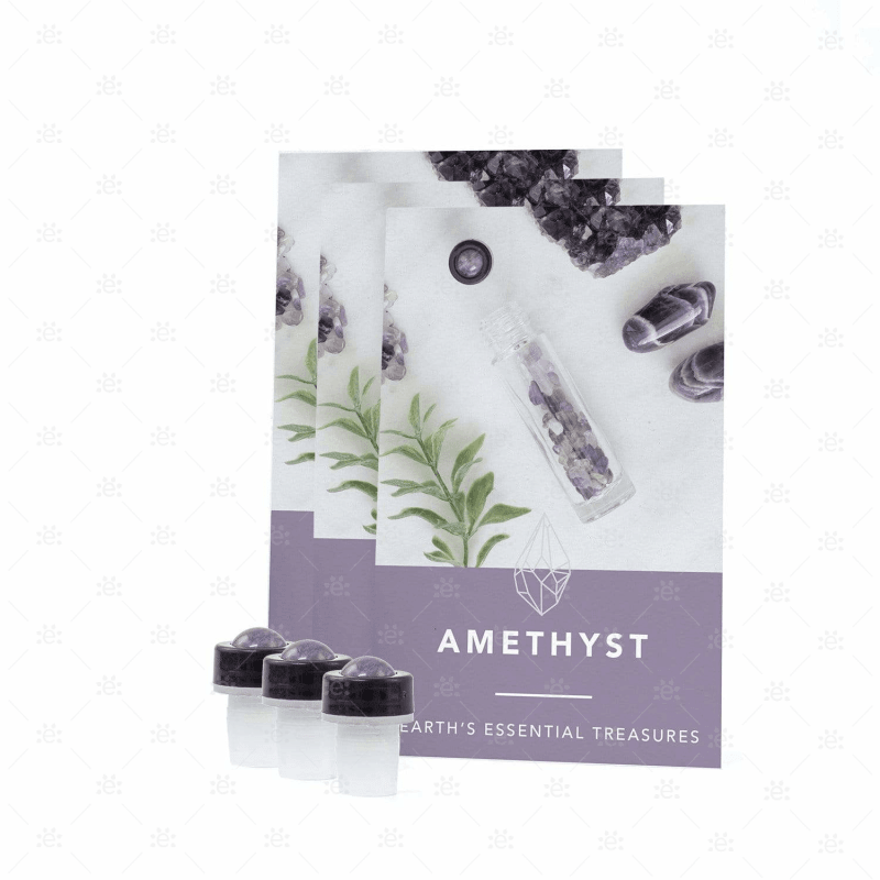 Amethyst Luxury Gemstone Roller (3 Pack) Accessories & Caps