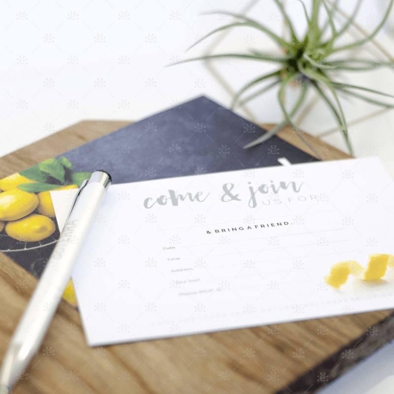 Class Invitations:  Lemon (20 Per Pack)