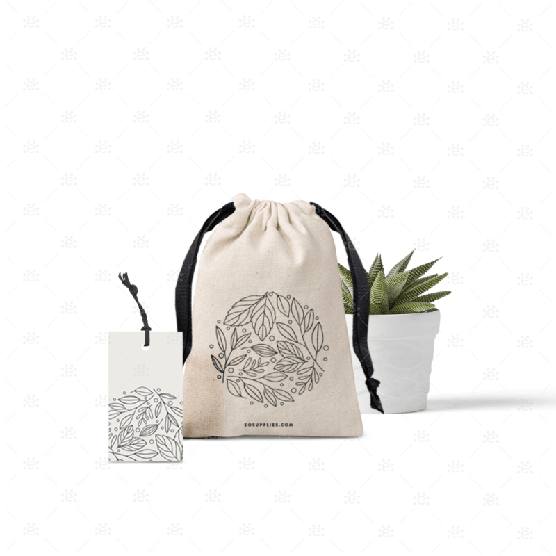 Cotton Gift Bag (5 Pack) 25 X 20Cm