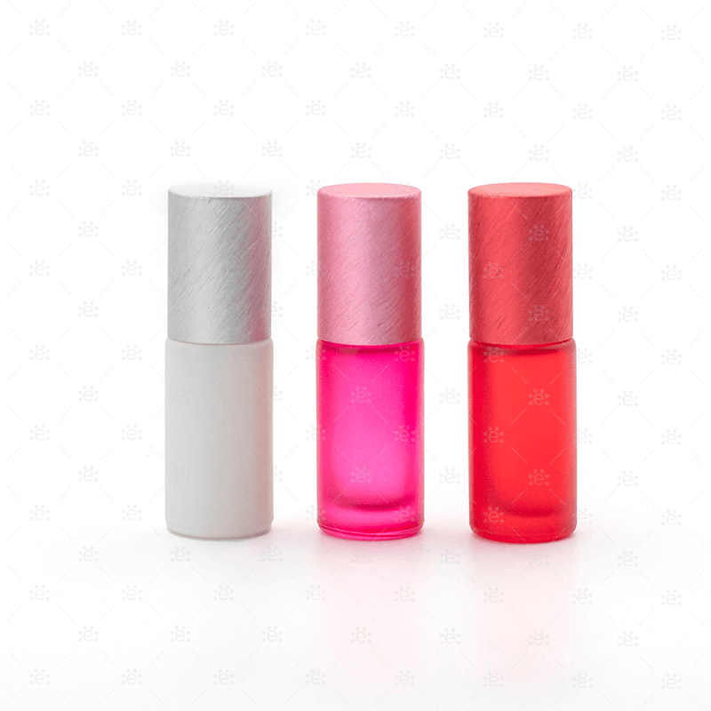 Deluxe Frosted 5Ml Sweetheart Trio Roller Bottles & Premium Rollers (3 Pack) Glass Bottle