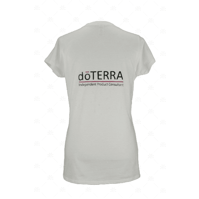 Ladies dōTERRA® Branded T-Shirt - Design Style 1 (White)
