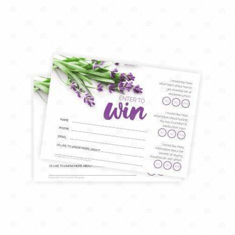 Lavender - Enter To Win Tear Pad (40 Sheets)