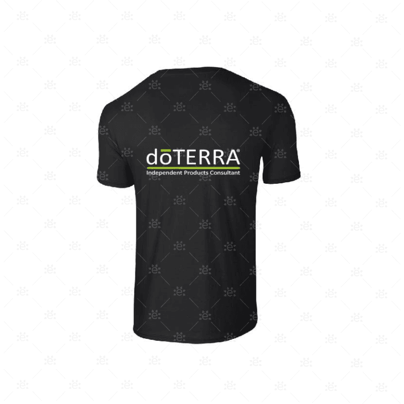 Mens Doterra Branded T-Shirt - Design Style 1 (Black) Clothing