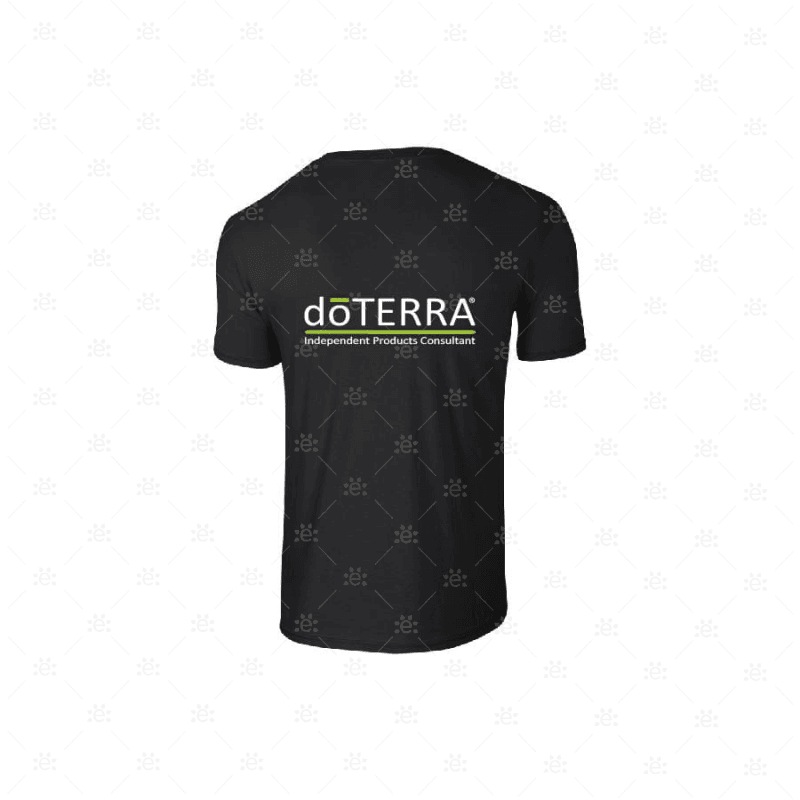 Mens Doterra Branded T-Shirt - Design Style 4 (Black) Clothing