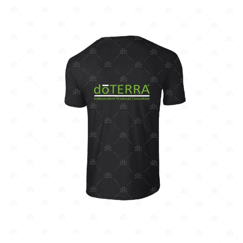 Mens Dterra® Branded T-Shirt - Design Style 10 (Black) Clothing