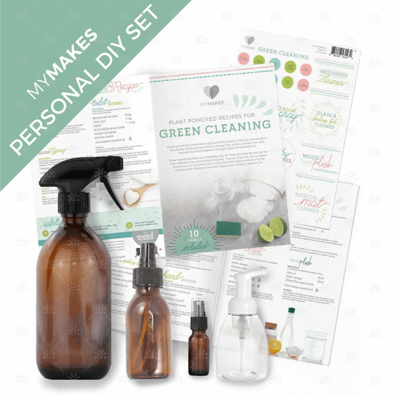 MyMakes : Green Cleaning (Personal DIY Set)  Includes 4 bottles for the Starter Homecare Set
