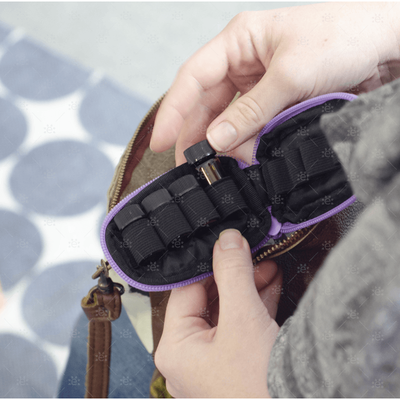 Purple - Doterra Branded Key Chain Case Without Dram Bottles
